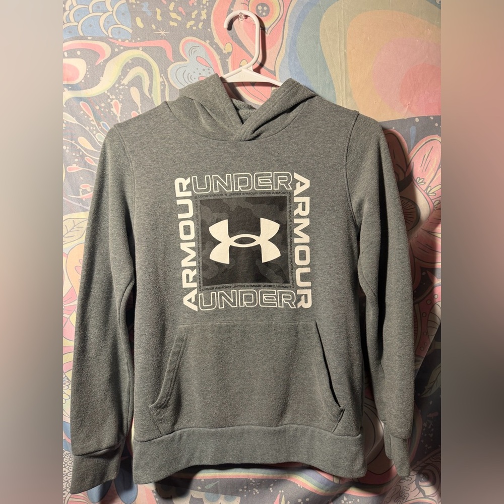 Under Armour Gray Logo Hoodie